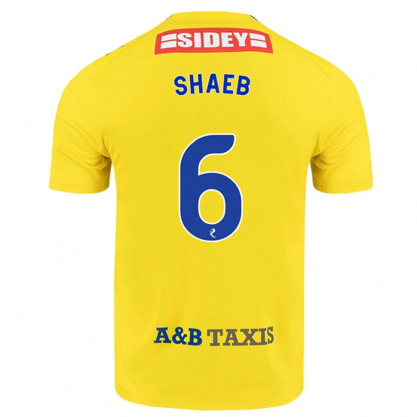 Danxen Kinder Adam Shaeb #6 Gelb Blau Schwarz Auswärtstrikot Trikot 2026/27 T-Shirt Schweiz