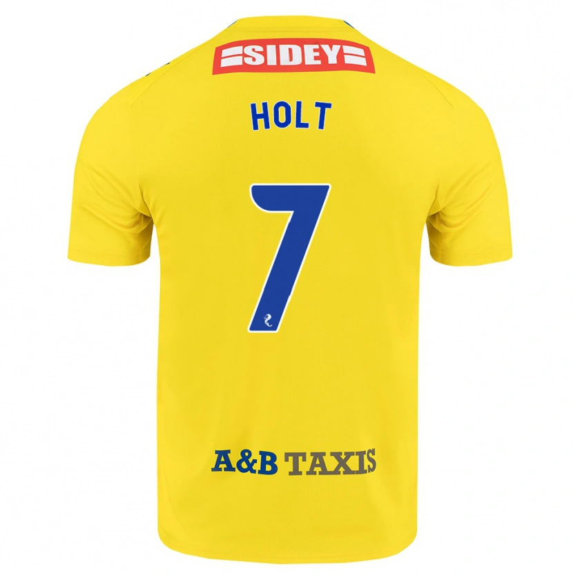 Danxen Kinder Jason Holt #7 Gelb Blau Schwarz Auswärtstrikot Trikot 2026/27 T-Shirt Schweiz