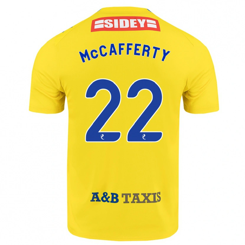 Danxen Kinder Eirinn Mccafferty #22 Gelb Blau Schwarz Auswärtstrikot Trikot 2026/27 T-Shirt Schweiz