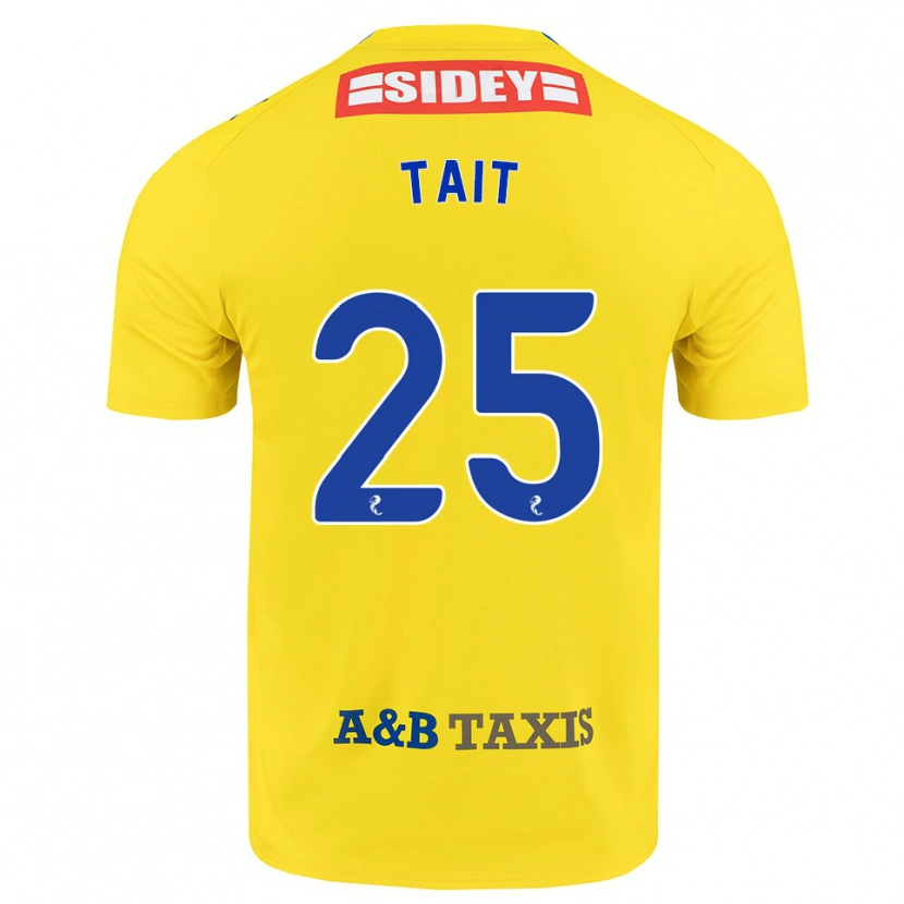 Danxen Kinder Macaulay Tait #25 Gelb Blau Schwarz Auswärtstrikot Trikot 2026/27 T-Shirt Schweiz