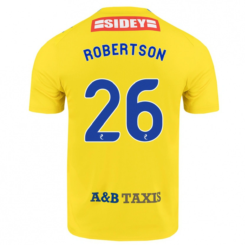 Danxen Kinder Rebecca Robertson #26 Gelb Blau Schwarz Auswärtstrikot Trikot 2026/27 T-Shirt Schweiz