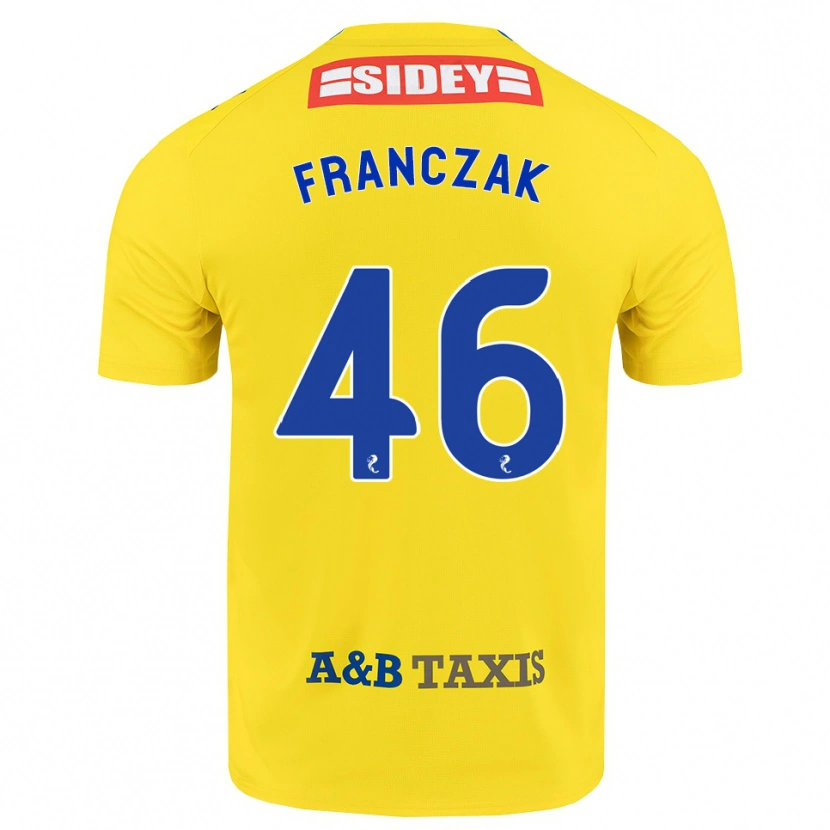 Danxen Kinder Franciszek Franczak #46 Gelb Blau Schwarz Auswärtstrikot Trikot 2026/27 T-Shirt Schweiz