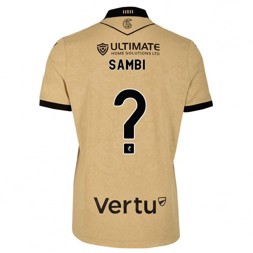 Danxen Kinder Jaspreet Sambi #0 Burlywood Schwarz Auswärtstrikot Trikot 2026/27 T-Shirt Schweiz