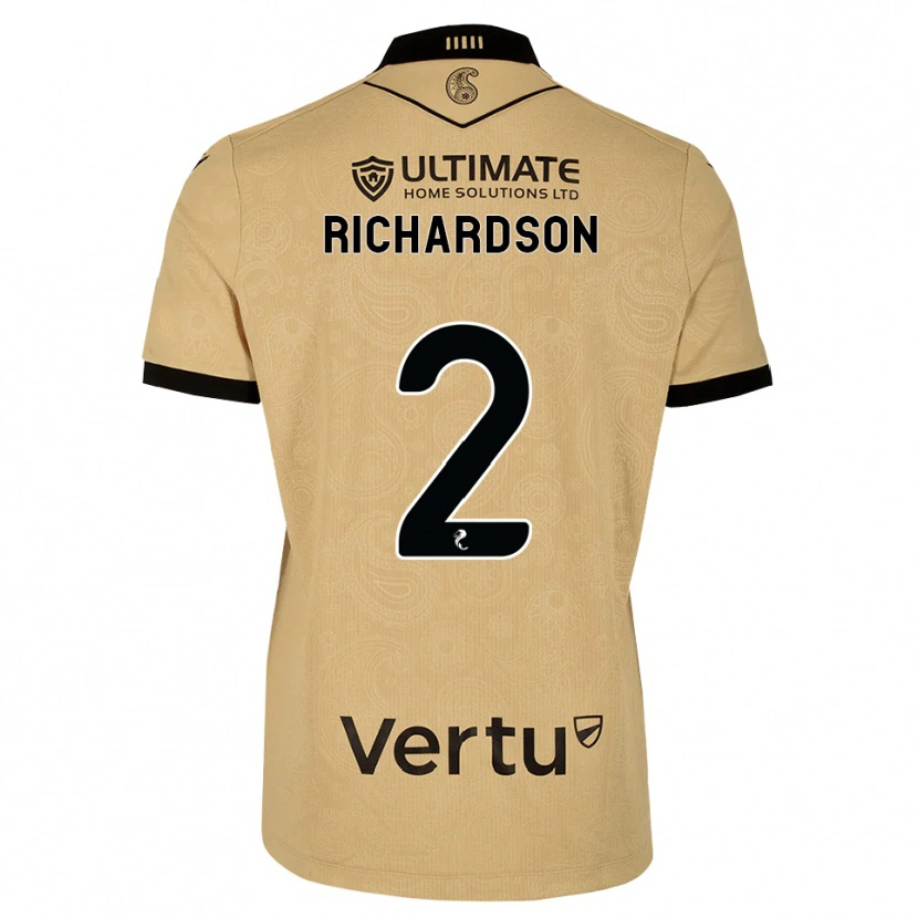 Danxen Kinder Jayden Richardson #2 Burlywood Schwarz Auswärtstrikot Trikot 2026/27 T-Shirt Schweiz