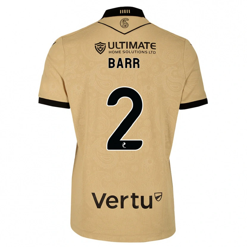 Danxen Kinder Jack Barr #2 Burlywood Schwarz Auswärtstrikot Trikot 2026/27 T-Shirt Schweiz