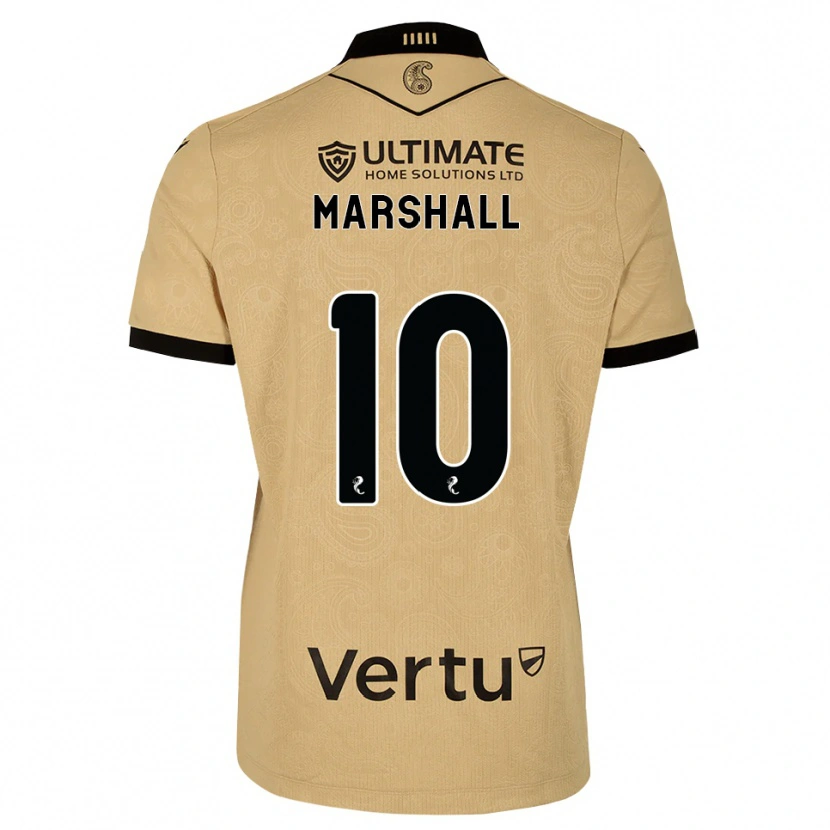 Danxen Kinder Lewis Marshall #10 Burlywood Schwarz Auswärtstrikot Trikot 2026/27 T-Shirt Schweiz