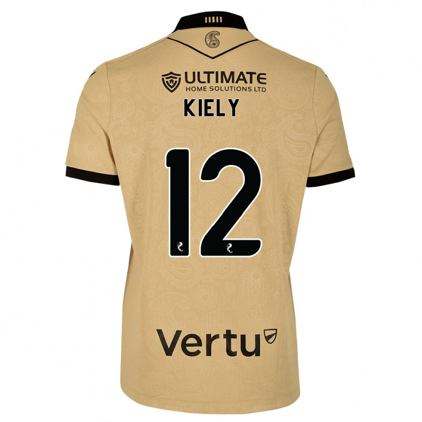 Danxen Kinder Noel Kiely #12 Burlywood Schwarz Auswärtstrikot Trikot 2026/27 T-Shirt Schweiz