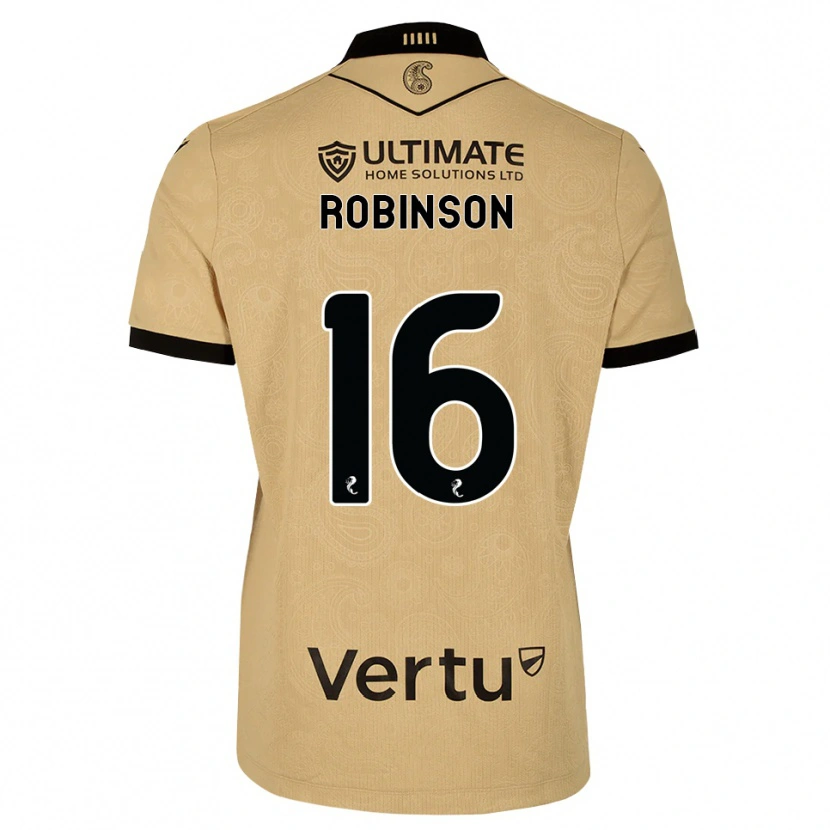 Danxen Kinder Sam Robinson #16 Burlywood Schwarz Auswärtstrikot Trikot 2026/27 T-Shirt Schweiz