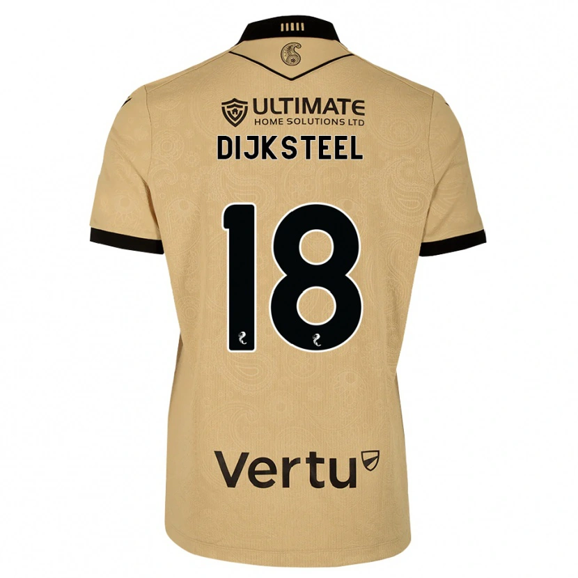 Danxen Kinder Malik Dijksteel #18 Burlywood Schwarz Auswärtstrikot Trikot 2026/27 T-Shirt Schweiz