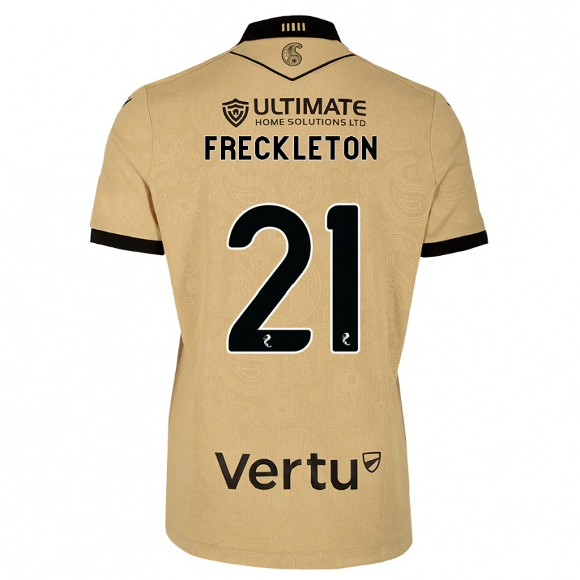 Danxen Kinder Miguel Freckleton #21 Burlywood Schwarz Auswärtstrikot Trikot 2026/27 T-Shirt Schweiz