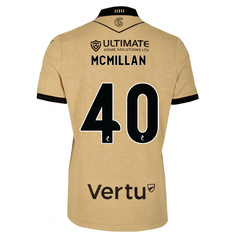 Danxen Kinder Caiden Mcmillan #40 Burlywood Schwarz Auswärtstrikot Trikot 2026/27 T-Shirt Schweiz