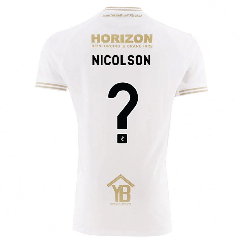 Danxen Kinder Amanda Nicolson #0 Weizen Weiß Auswärtstrikot Trikot 2026/27 T-Shirt Schweiz