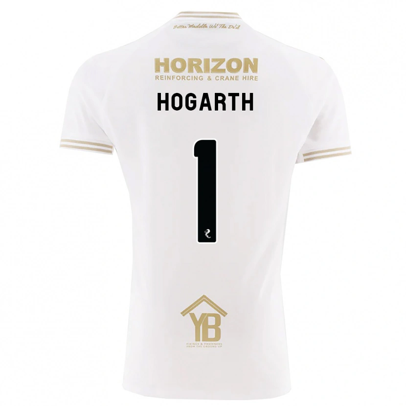Danxen Kinder Nicky Hogarth #1 Weizen Weiß Auswärtstrikot Trikot 2026/27 T-Shirt Schweiz