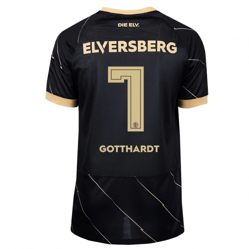 Danxen Kinder Tim Gotthardt #7 Schwarz Braun Auswärtstrikot Trikot 2026/27 T-Shirt Schweiz