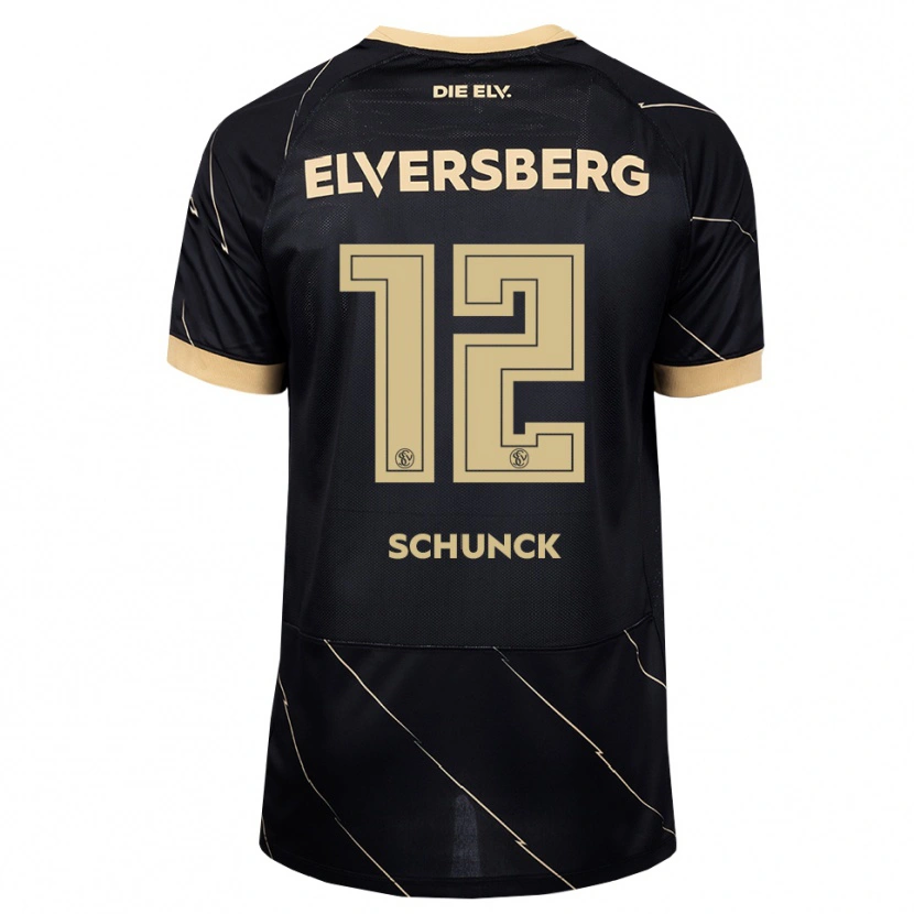 Danxen Kinder Jan Schunck #12 Schwarz Braun Auswärtstrikot Trikot 2026/27 T-Shirt Schweiz