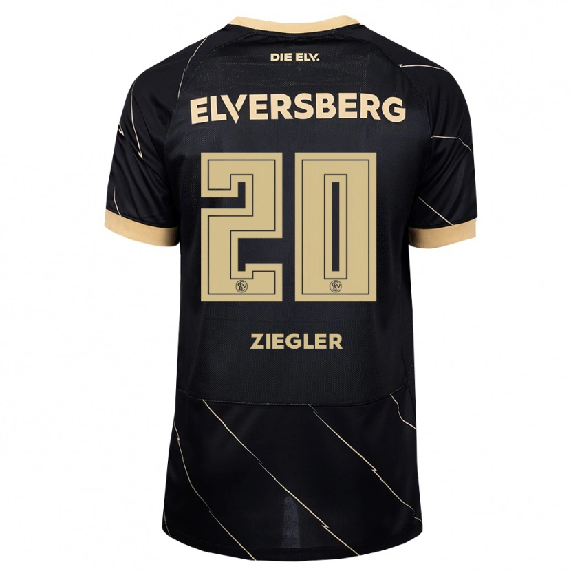 Danxen Kinder Anton Ziegler #20 Schwarz Braun Auswärtstrikot Trikot 2026/27 T-Shirt Schweiz