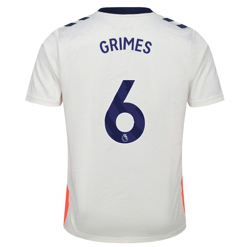 Danxen Kinder Matt Grimes #6 Weiß Orange Königsblau Auswärtstrikot Trikot 2026/27 T-Shirt Schweiz