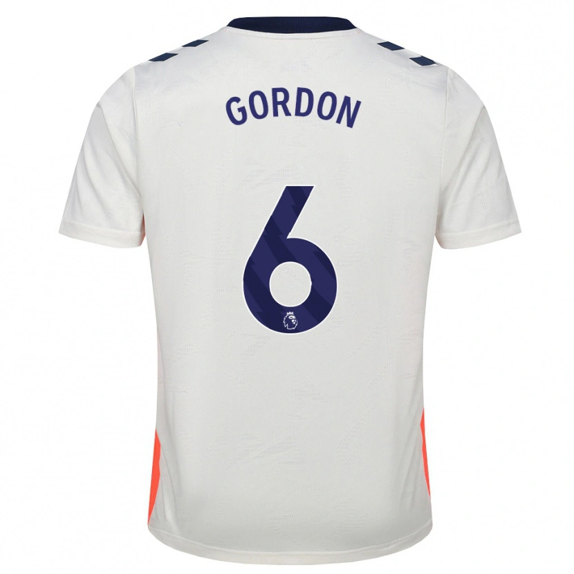 Danxen Kinder Joshua Gordon #6 Weiß Orange Königsblau Auswärtstrikot Trikot 2026/27 T-Shirt Schweiz