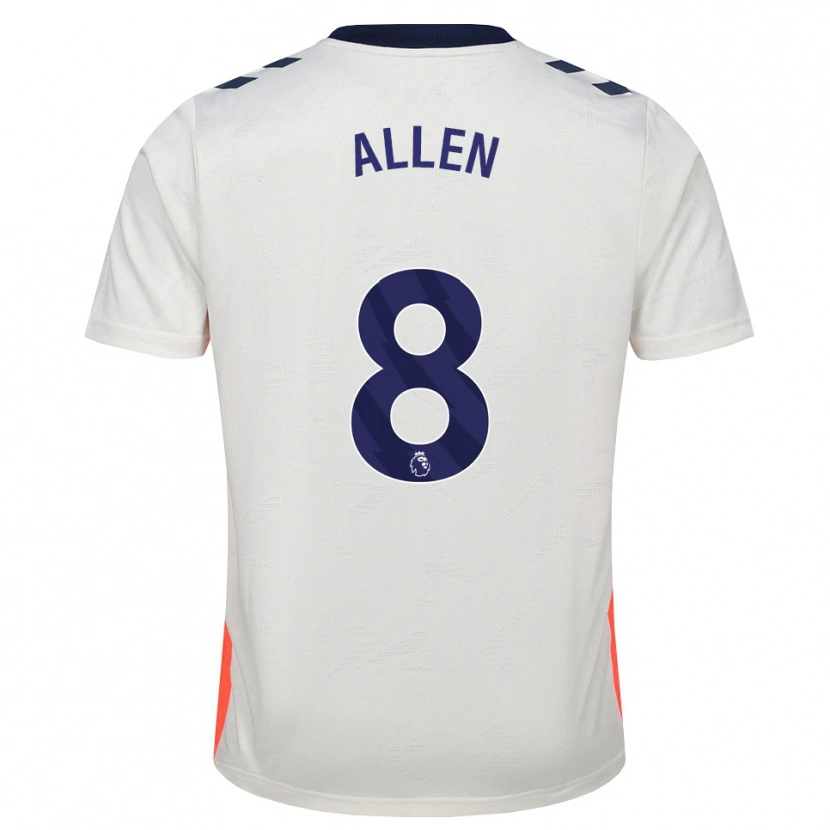 Danxen Kinder Jamie Allen #8 Weiß Orange Königsblau Auswärtstrikot Trikot 2026/27 T-Shirt Schweiz