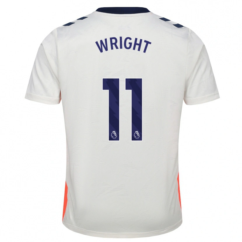 Danxen Kinder Haji Wright #11 Weiß Orange Königsblau Auswärtstrikot Trikot 2026/27 T-Shirt Schweiz