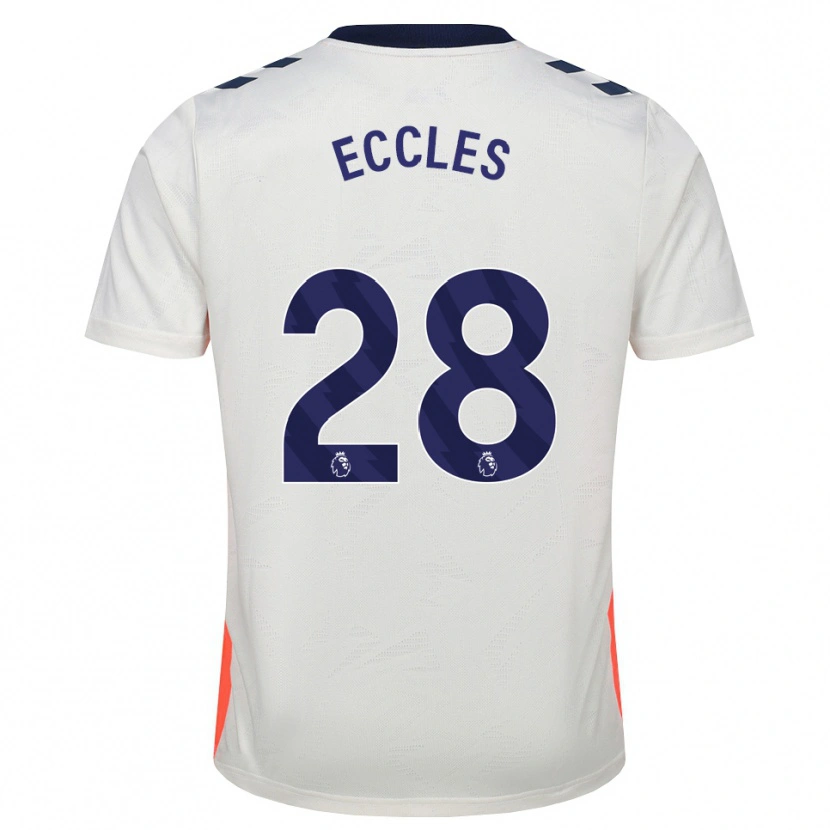 Danxen Kinder Josh Eccles #28 Weiß Orange Königsblau Auswärtstrikot Trikot 2026/27 T-Shirt Schweiz