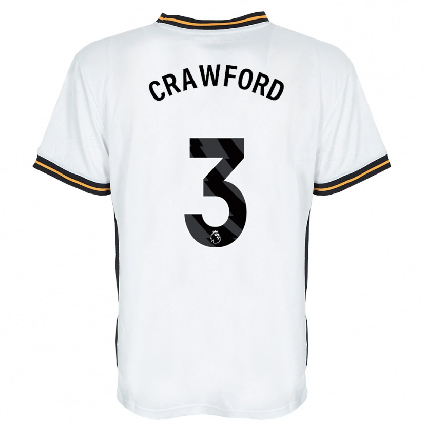 Danxen Kinder Jude Crawford #3 Weiß Orange Schwarz Auswärtstrikot Trikot 2026/27 T-Shirt Schweiz