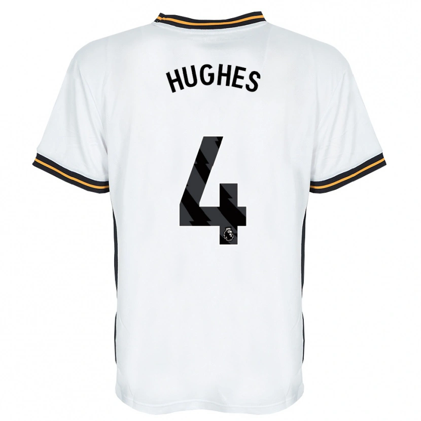 Danxen Kinder Charlie Hughes #4 Weiß Orange Schwarz Auswärtstrikot Trikot 2026/27 T-Shirt Schweiz