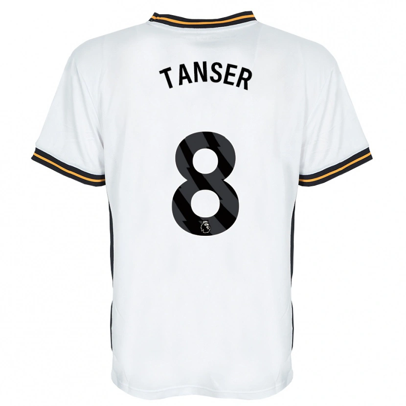 Danxen Kinder Ellie Tanser #8 Weiß Orange Schwarz Auswärtstrikot Trikot 2026/27 T-Shirt Schweiz