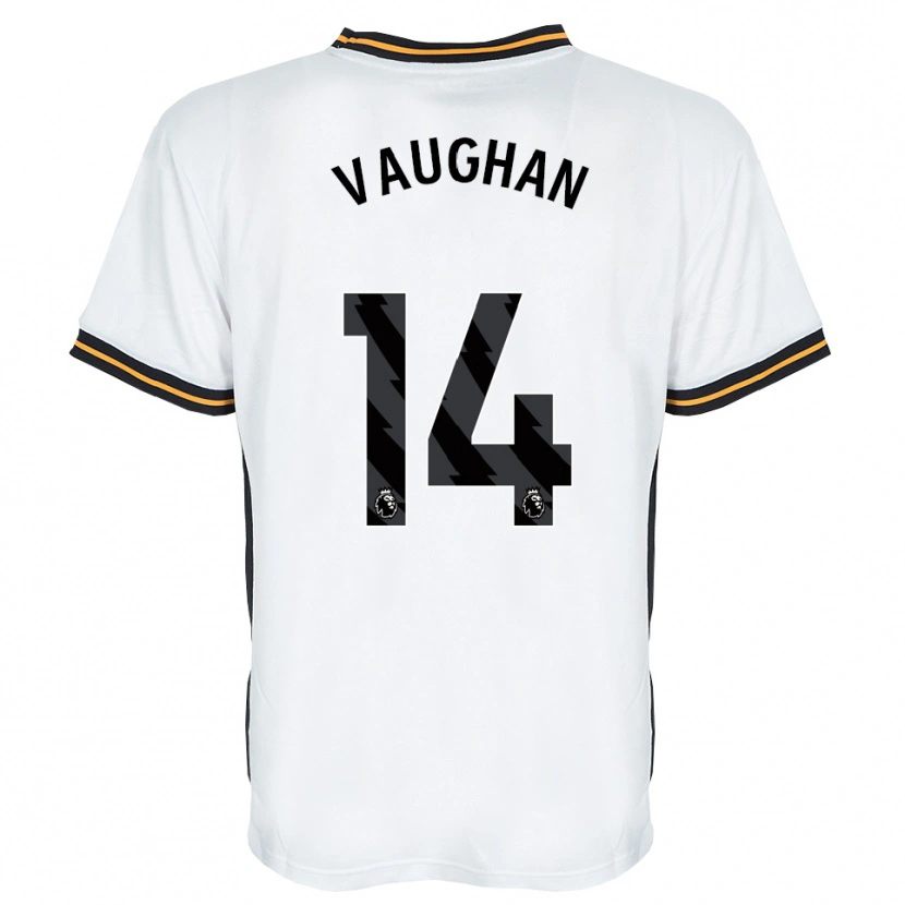 Danxen Kinder Harry Vaughan #14 Weiß Orange Schwarz Auswärtstrikot Trikot 2026/27 T-Shirt Schweiz