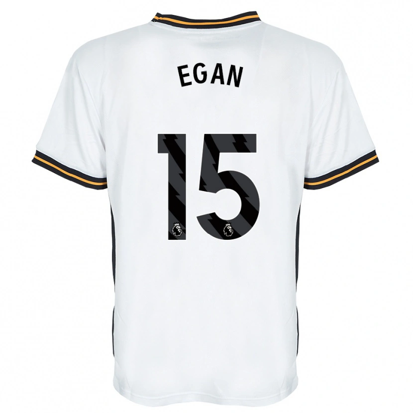 Danxen Kinder John Egan #15 Weiß Orange Schwarz Auswärtstrikot Trikot 2026/27 T-Shirt Schweiz