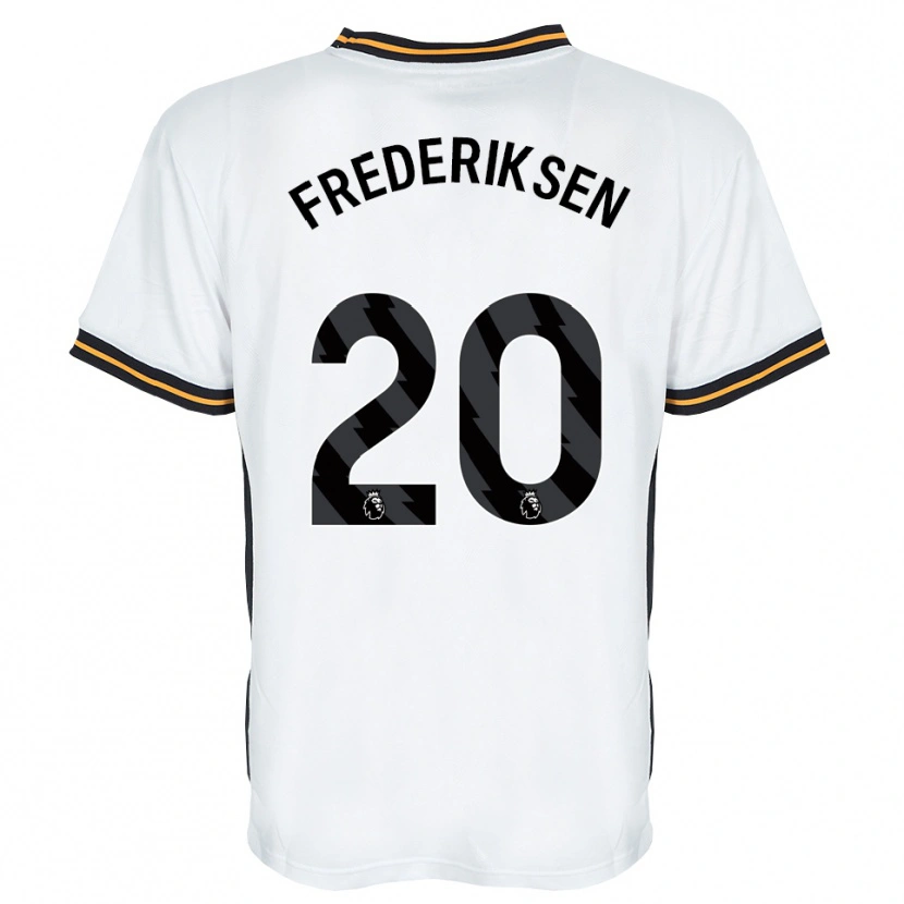 Danxen Kinder Abbey Frederiksen #20 Weiß Orange Schwarz Auswärtstrikot Trikot 2026/27 T-Shirt Schweiz