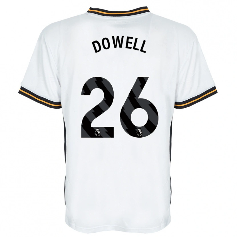 Danxen Kinder Kieran Dowell #26 Weiß Orange Schwarz Auswärtstrikot Trikot 2026/27 T-Shirt Schweiz