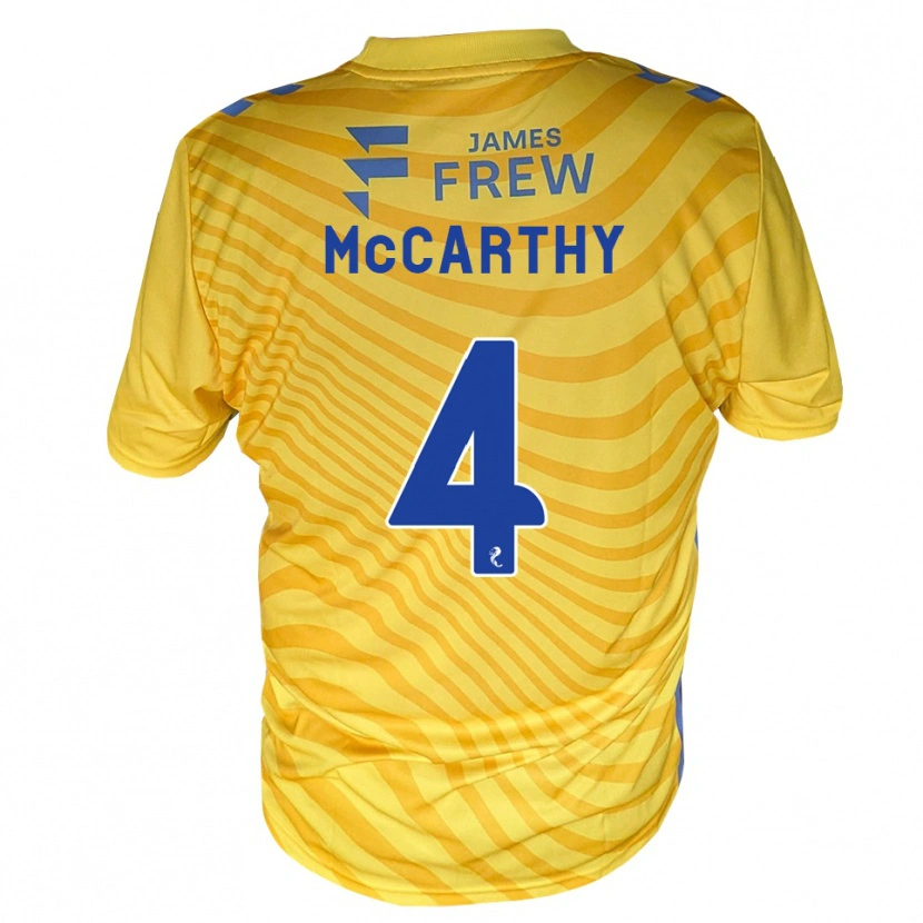 Danxen Kinder Cathal Mccarthy #4 Königsblau Gelb Auswärtstrikot Trikot 2026/27 T-Shirt Schweiz