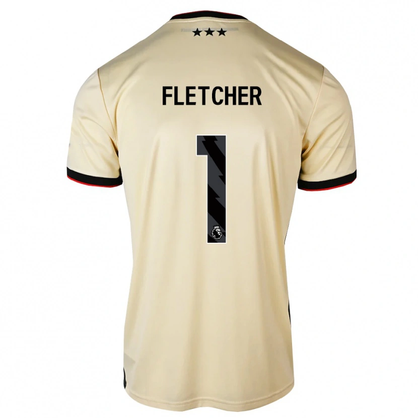 Danxen Kinder William Fletcher #1 Zitronen-Chiffon Schwarz Rot Auswärtstrikot Trikot 2026/27 T-Shirt Schweiz
