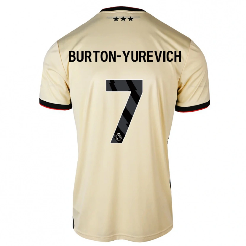 Danxen Kinder Roman Burton-Yurevich #7 Zitronen-Chiffon Schwarz Rot Auswärtstrikot Trikot 2026/27 T-Shirt Schweiz