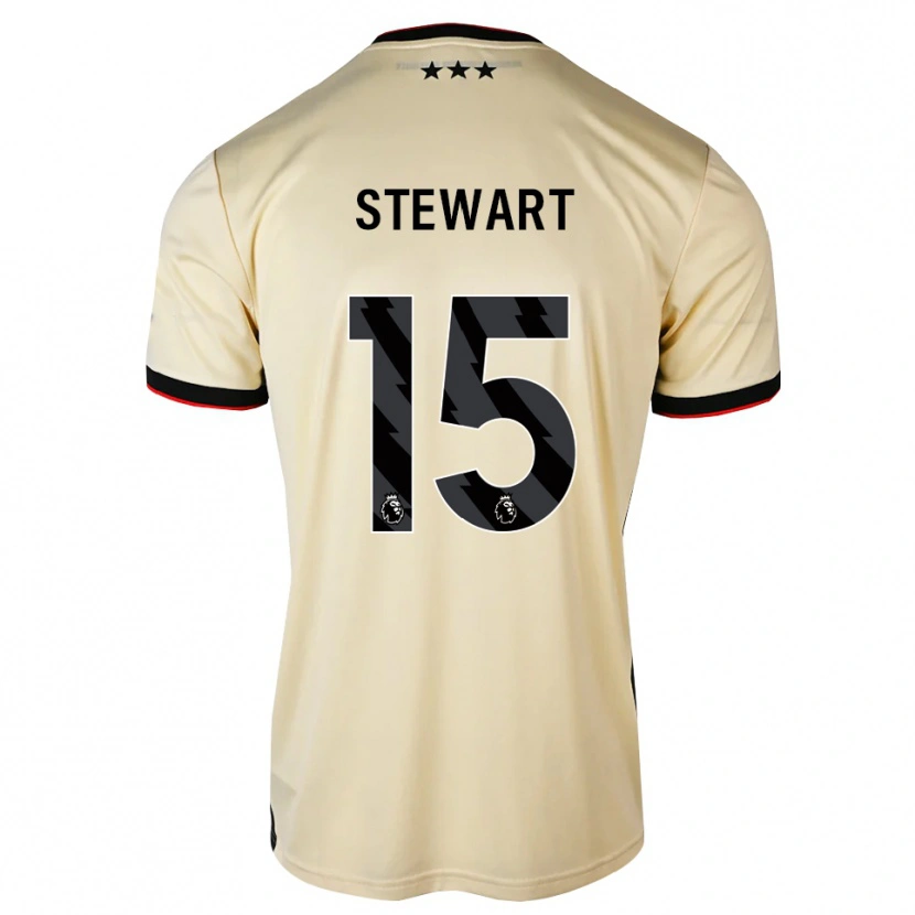 Danxen Kinder Callum Stewart #15 Zitronen-Chiffon Schwarz Rot Auswärtstrikot Trikot 2026/27 T-Shirt Schweiz
