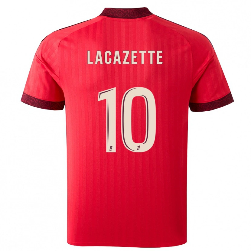 Danxen Kinder Alexandre Lacazette #10 Burgund Rot Weiß Auswärtstrikot Trikot 2026/27 T-Shirt Schweiz