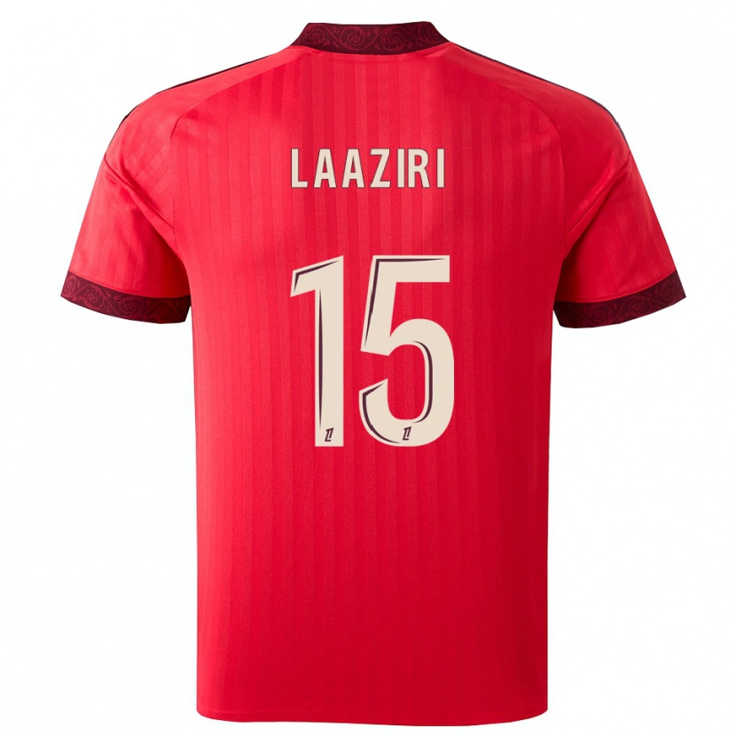 Danxen Kinder Achraf Laaziri #15 Burgund Rot Weiß Auswärtstrikot Trikot 2026/27 T-Shirt Schweiz
