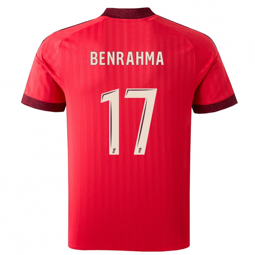Danxen Kinder Said Benrahma #17 Burgund Rot Weiß Auswärtstrikot Trikot 2026/27 T-Shirt Schweiz