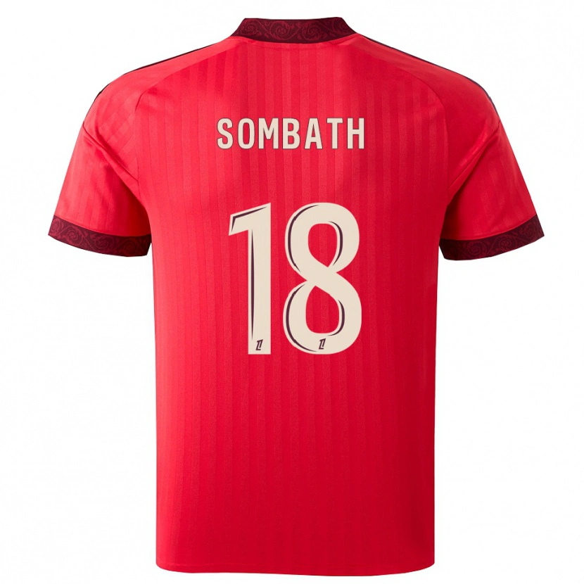 Danxen Kinder Alice Sombath #18 Burgund Rot Weiß Auswärtstrikot Trikot 2026/27 T-Shirt Schweiz