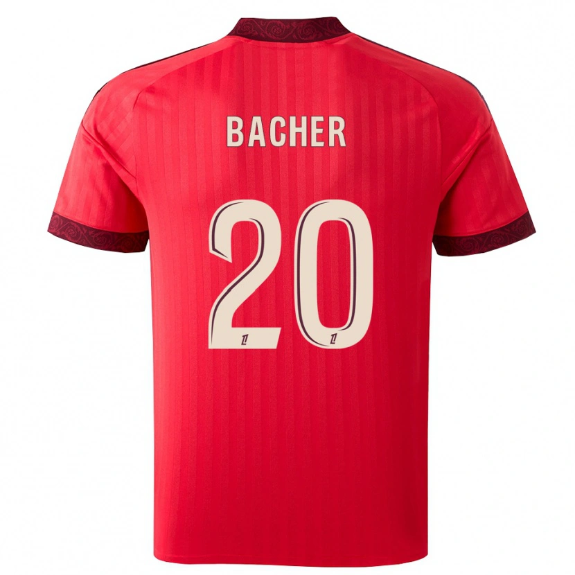 Danxen Kinder Felix Bacher #20 Burgund Rot Weiß Auswärtstrikot Trikot 2026/27 T-Shirt Schweiz