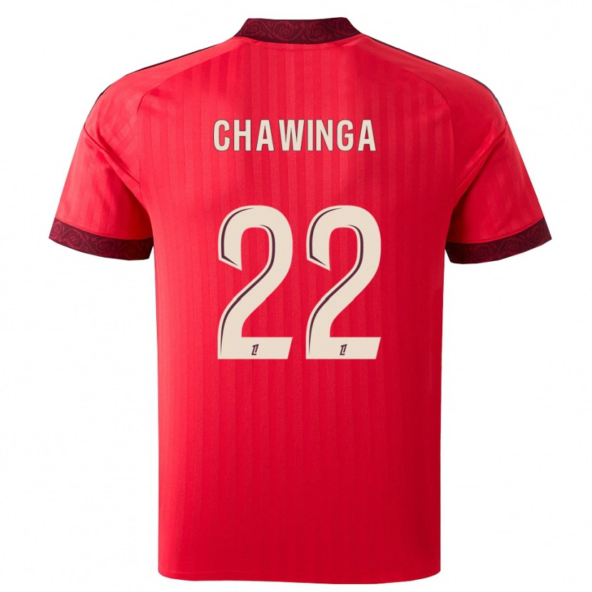 Danxen Kinder Tabitha Chawinga #22 Burgund Rot Weiß Auswärtstrikot Trikot 2026/27 T-Shirt Schweiz