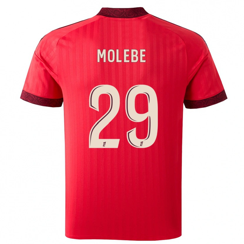 Danxen Kinder Enzo Molebe #29 Burgund Rot Weiß Auswärtstrikot Trikot 2026/27 T-Shirt Schweiz