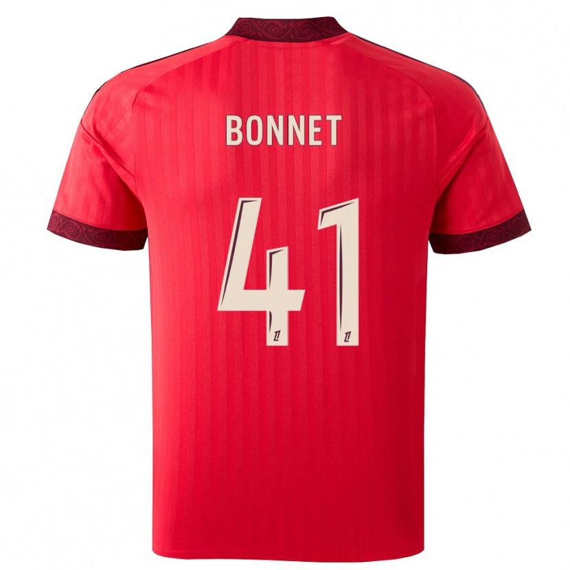 Danxen Kinder Noam Bonnet #41 Burgund Rot Weiß Auswärtstrikot Trikot 2026/27 T-Shirt Schweiz
