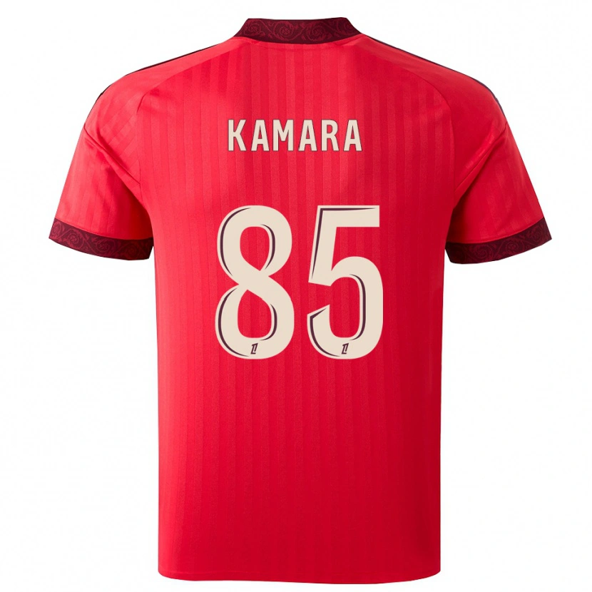 Danxen Kinder Noham Kamara #85 Burgund Rot Weiß Auswärtstrikot Trikot 2026/27 T-Shirt Schweiz