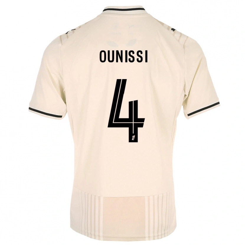 Danxen Kinder Ilian Ounissi #4 Altgold Schwarz Antikweiß Auswärtstrikot Trikot 2026/27 T-Shirt Schweiz