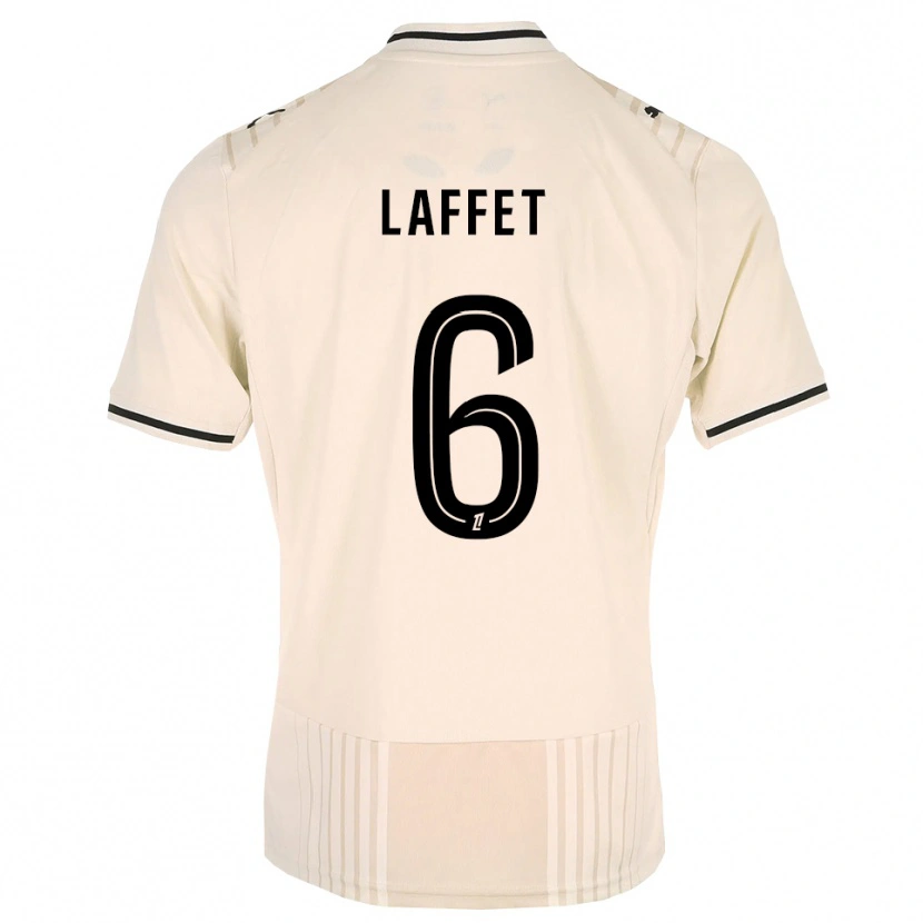 Danxen Kinder Yves Laffet #6 Altgold Schwarz Antikweiß Auswärtstrikot Trikot 2026/27 T-Shirt Schweiz