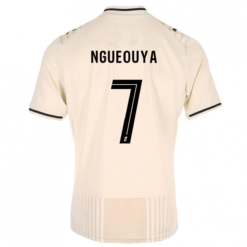 Danxen Kinder Anthony N'gueouya #7 Altgold Schwarz Antikweiß Auswärtstrikot Trikot 2026/27 T-Shirt Schweiz