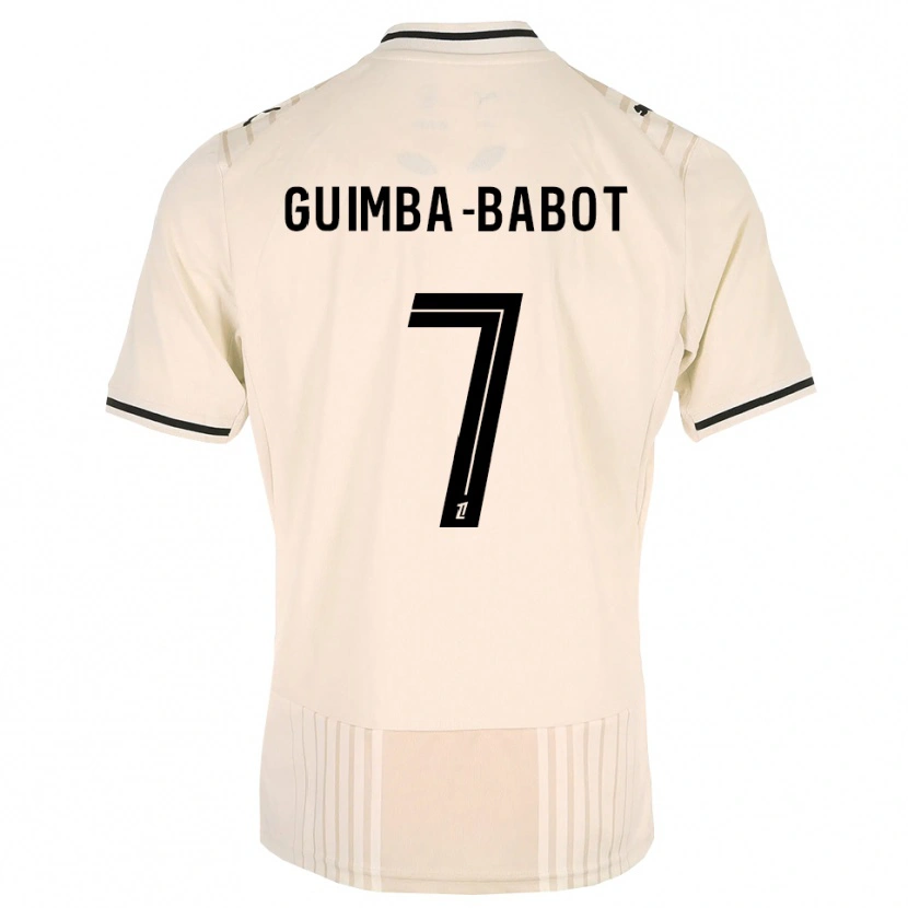 Danxen Kinder Khays Guimba-Babot #7 Altgold Schwarz Antikweiß Auswärtstrikot Trikot 2026/27 T-Shirt Schweiz