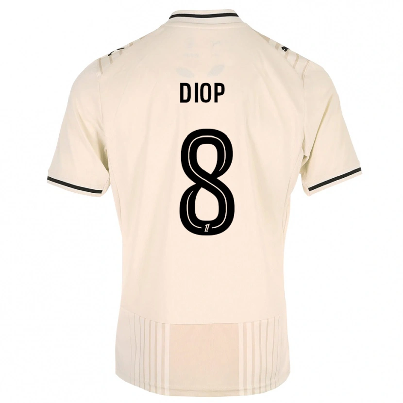 Danxen Kinder Mouhamed Diop #8 Altgold Schwarz Antikweiß Auswärtstrikot Trikot 2026/27 T-Shirt Schweiz